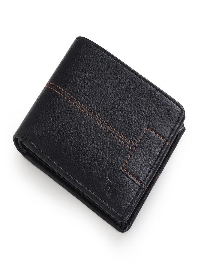 Highlark Faux Leather Wallet for Men I Slim & Compact Wallet I Credit/Debit Card Slots I 2 Currency compartments I 2 Secret compartments - Image 1